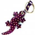 Porte clés Macha Gecko violet et vert