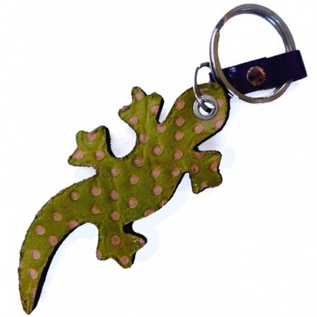 Porte clés Macha Gecko choco et bleu