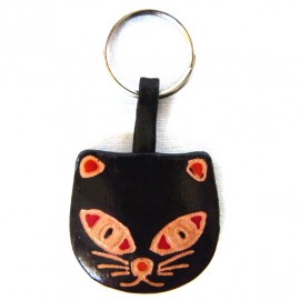 Porte-clés Macha chat noir