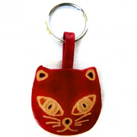Porte-clés Macha chat rouge