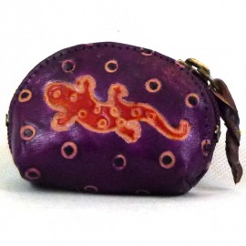 Porte monnaie Macha Art Gecko violet