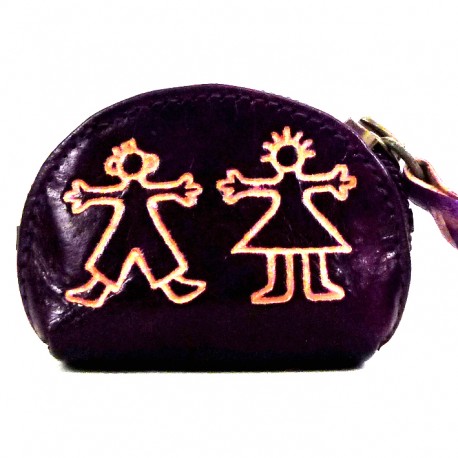 Porte-monnaie Macha Art personnages violet