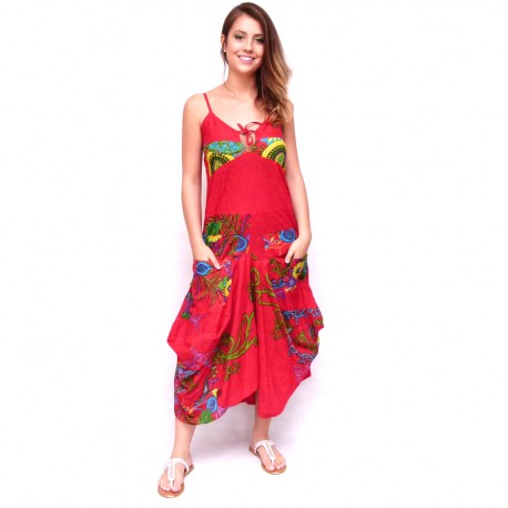 Robe sarouel Jasyprint verte