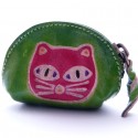 Porte monnaie Macha Art chat vert