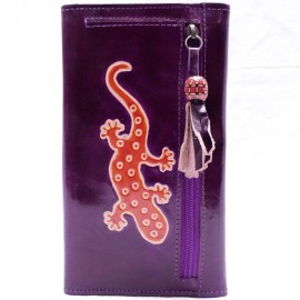 Porte-chéquier Macha Gecko violet2