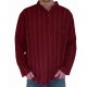 Chemise ethnique coton bordeaux