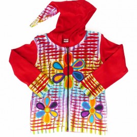 Gilet Ethnique enfant Guly rouge