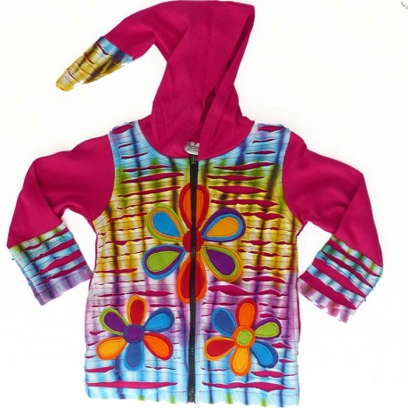 Gilet Ethnique enfant Guly rose