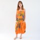 Robe sarouel Jasyprint bleue