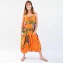 Robe sarouel Jasyprint orange
