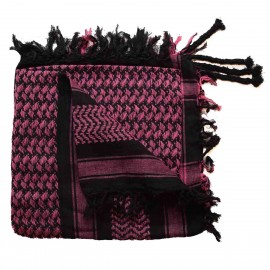 Keffieh Macha coton rose et noir