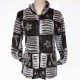 Gilet Ethnique Garyan noir/choco
