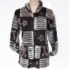Gilet Ethnique Garyan noir/choco