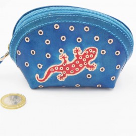 Porte monnaie Macha asia bleu gecko