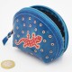 Porte monnaie Macha asia bleu gecko