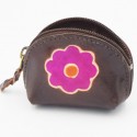 Porte monnaie Macha Art choco fleur fushia