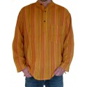 Chemise coton orange