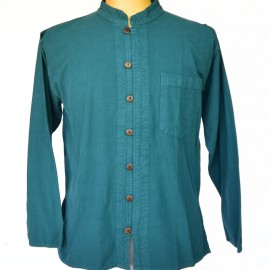 Chemise Pali coton petrole