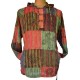 Chemise patchwork capuche