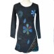 Robe/Tunique ethnique Soali bleue