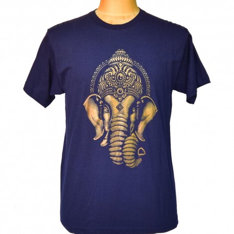 tee shirt éléphant bleu