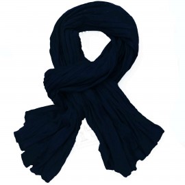 Chèche coton Macha bleu marine