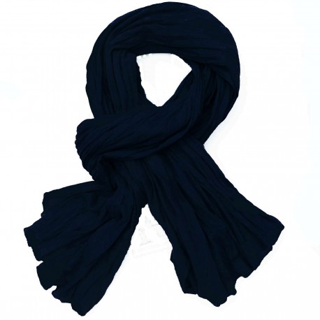 Chèche coton Macha bleu