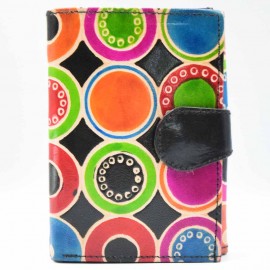 Portefeuille Macha noir ronds