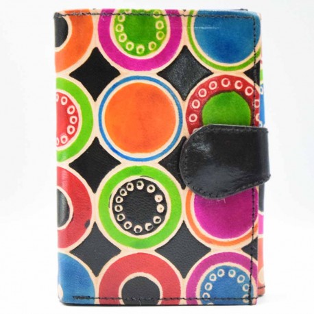 Portefeuille Macha noir ronds