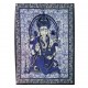 Tenture ethnique Ganesha3 bleu