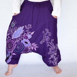 Sarouel ethnique flowermax violet