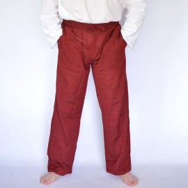 Pantalon coolman uni bordeaux