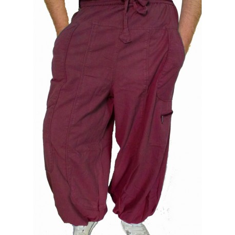 Pantalon ethnique Storm bordeaux
