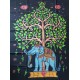 Tenture ethnique indienne elephant tree