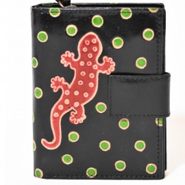 Portefeuille Macha gecko noir