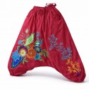 Sarouel ethnique flowermax bordeaux